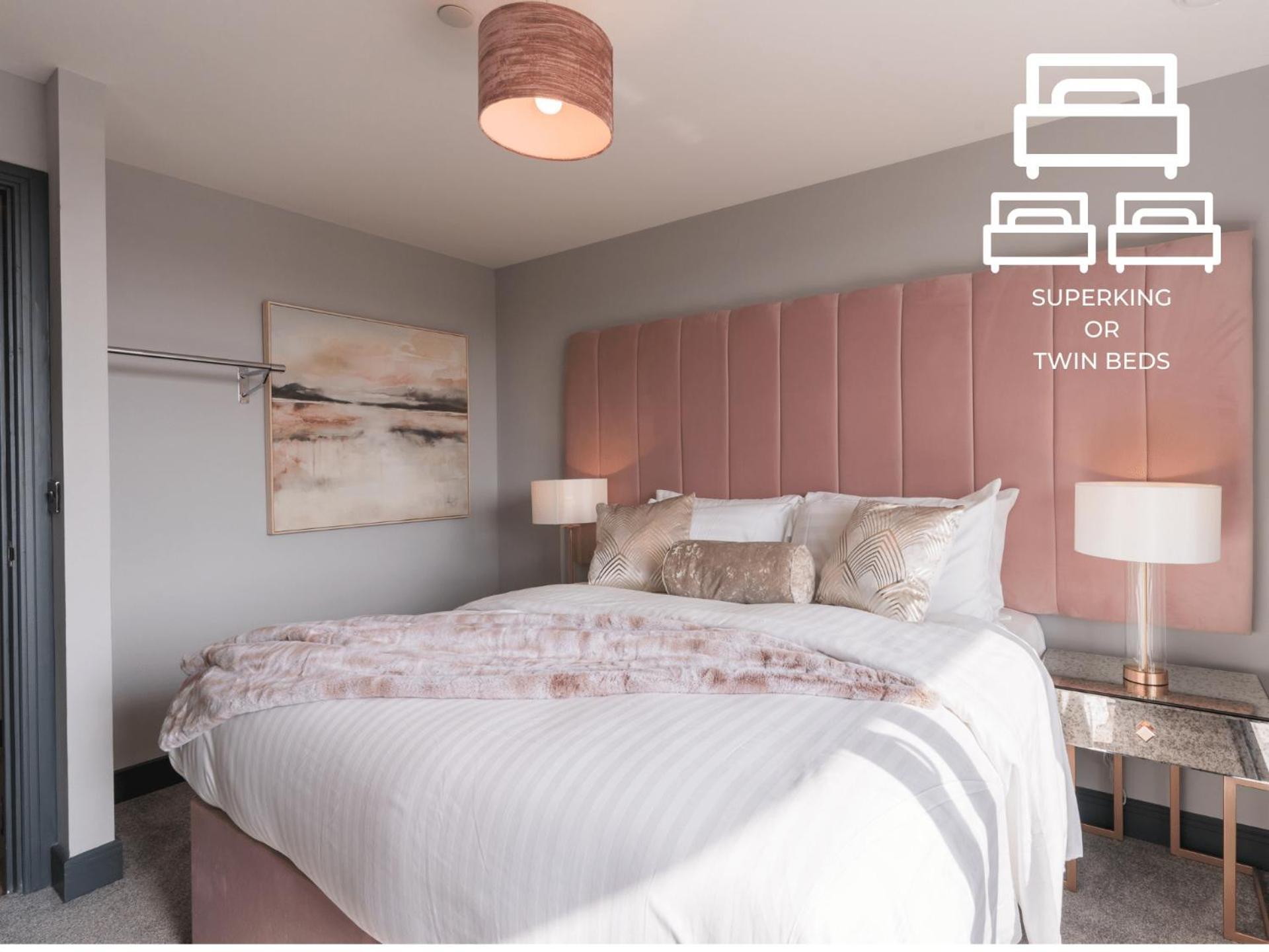 Luxe Apartments, The Moorwell, Parking, Gym - 10Mins Cardiff City Ctr الغرفة الصورة