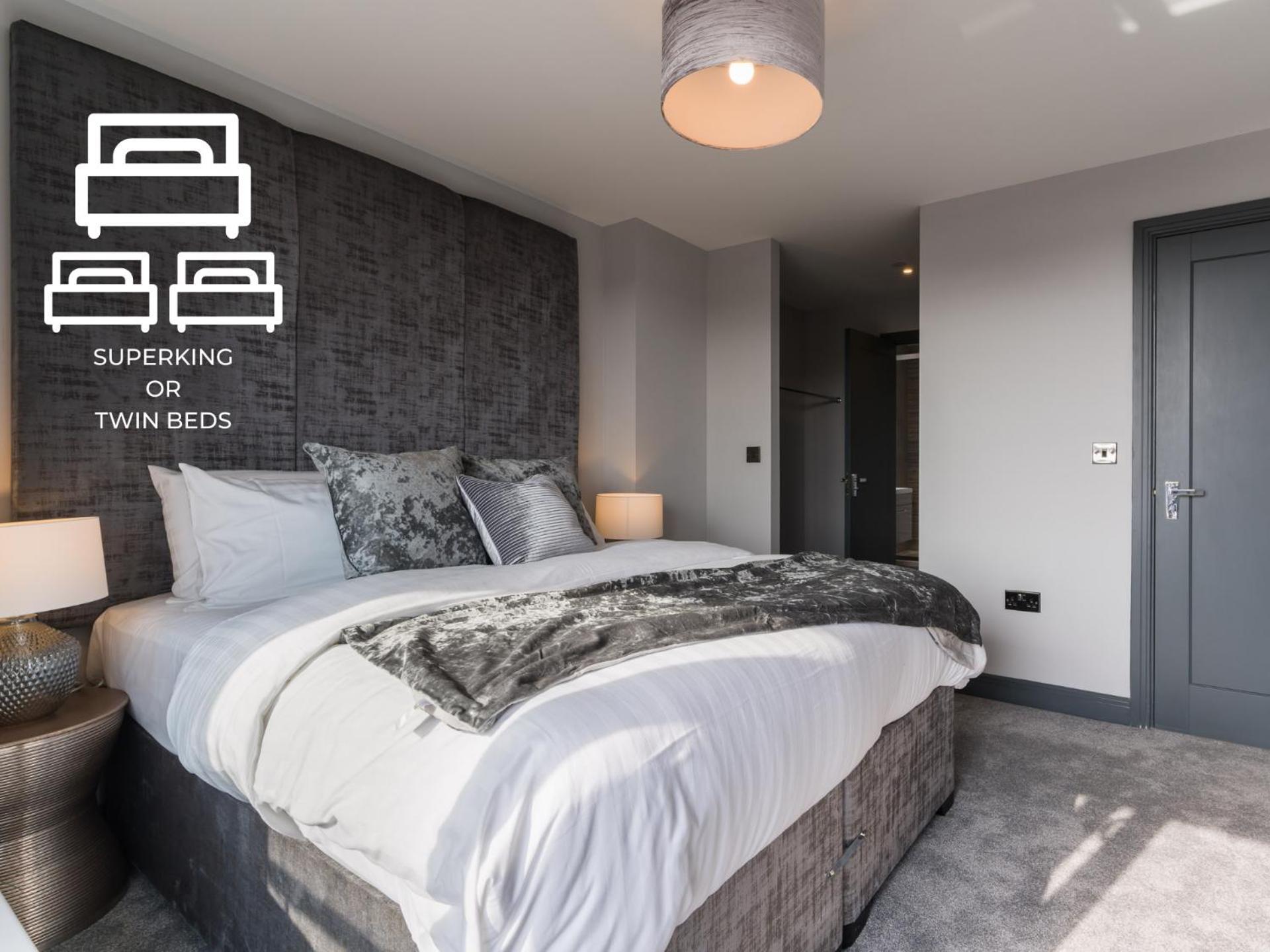 Luxe Apartments, The Moorwell, Parking, Gym - 10Mins Cardiff City Ctr الغرفة الصورة